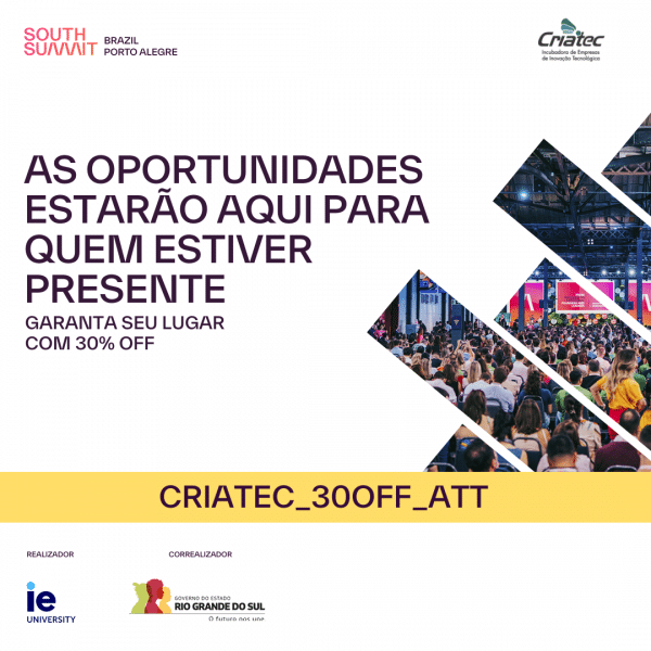 1. Criatec - South Summit Brazil - Card Código de desconto